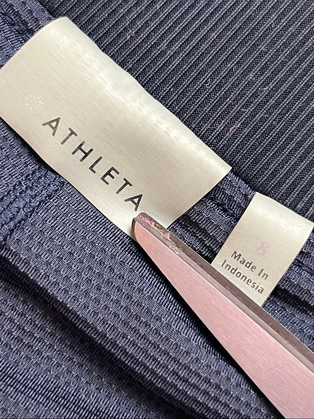 Athleta Midtown Stretch Blue and White Printed Skort
